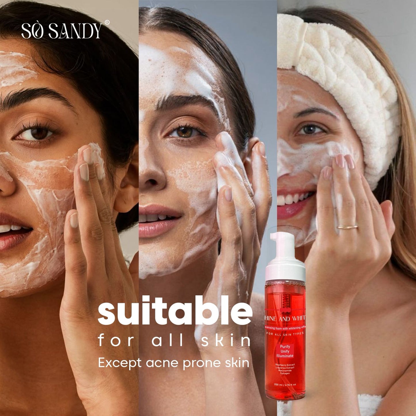 Shine and White Foam Cleanser 200 ml