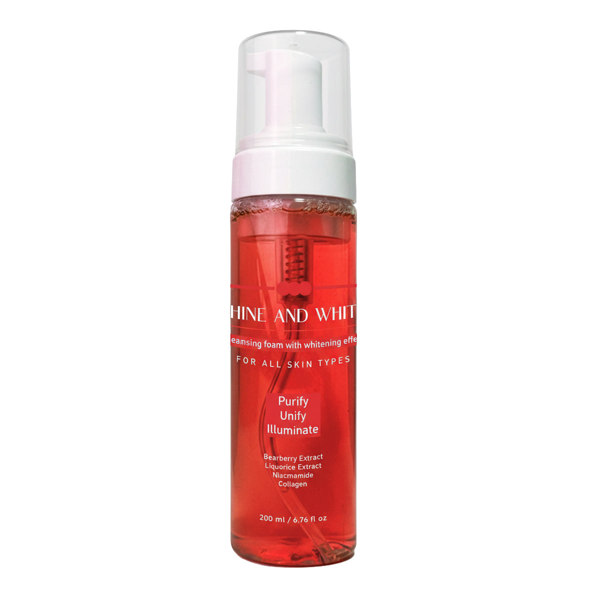 Shine and White Foam Cleanser 200 ml