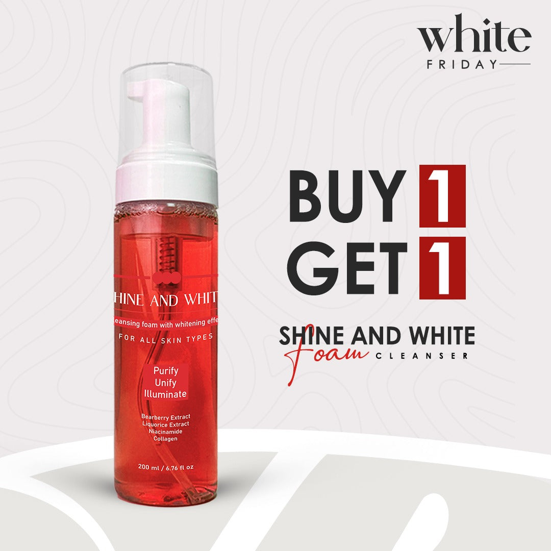 Shine and White Foam Cleanser 1+1