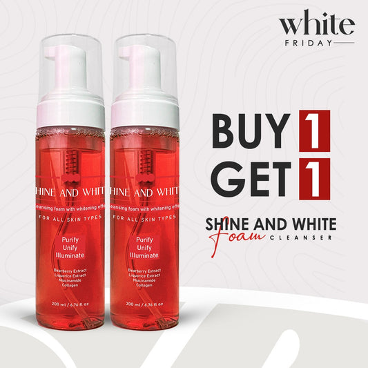 2 Pieces of Shine & White Foam Cleanser — Buy 1 Get 1 Free